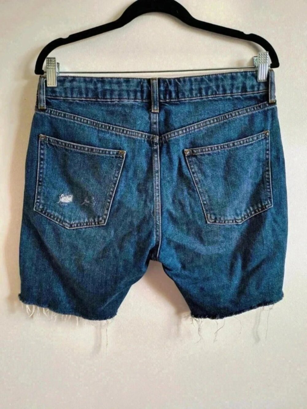 Mens Topman denim shorts w32 distressed style slim fit - Picture 2 of 4